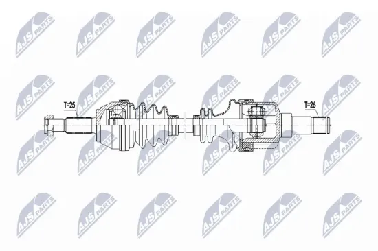 Antriebswelle Vorderachse links NTY NPW-FR-165 Bild Antriebswelle Vorderachse links NTY NPW-FR-165