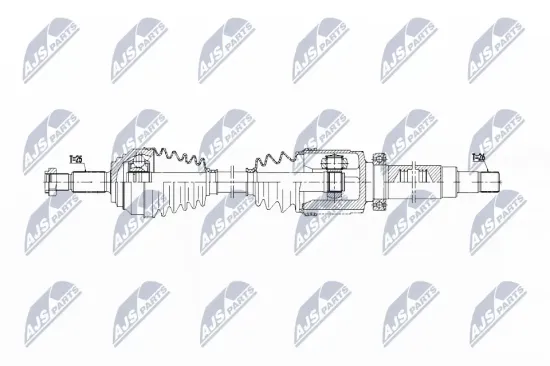 Antriebswelle Vorderachse rechts NTY NPW-FR-170 Bild Antriebswelle Vorderachse rechts NTY NPW-FR-170