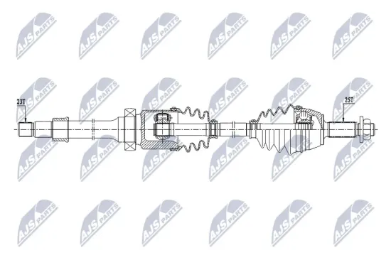 Antriebswelle Vorderachse rechts NTY NPW-FR-173 Bild Antriebswelle Vorderachse rechts NTY NPW-FR-173
