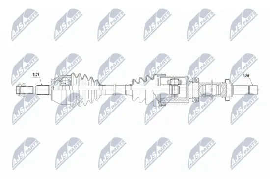 Antriebswelle Vorderachse links NTY NPW-FR-178 Bild Antriebswelle Vorderachse links NTY NPW-FR-178