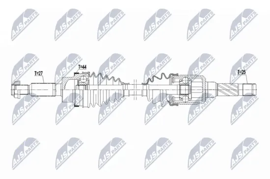 Antriebswelle Hinterachse links Hinterachse rechts NTY NPW-FR-182 Bild Antriebswelle Hinterachse links Hinterachse rechts NTY NPW-FR-182