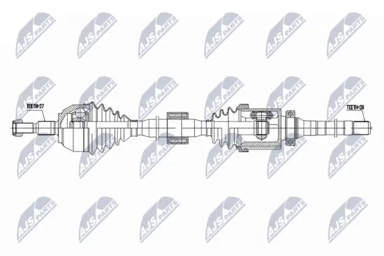 Antriebswelle Vorderachse rechts NTY NPW-FR-184 Bild Antriebswelle Vorderachse rechts NTY NPW-FR-184