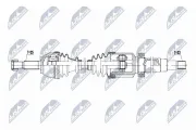 Antriebswelle Vorderachse rechts NTY NPW-FR-198