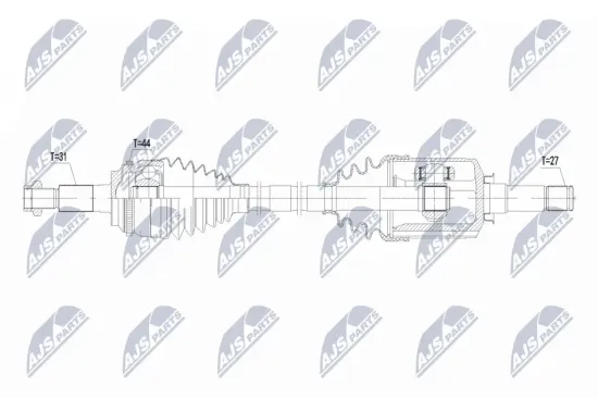Antriebswelle Hinterachse rechts NTY NPW-AU-079 Bild Antriebswelle Hinterachse rechts NTY NPW-AU-079