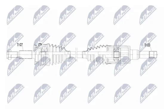 Antriebswelle Hinterachse links Hinterachse rechts NTY NPW-FR-212 Bild Antriebswelle Hinterachse links Hinterachse rechts NTY NPW-FR-212