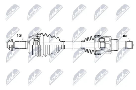 Antriebswelle Vorderachse links NTY NPW-FR-228 Bild Antriebswelle Vorderachse links NTY NPW-FR-228