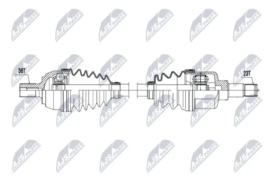 Antriebswelle Vorderachse links NTY NPW-FR-232 Bild Antriebswelle Vorderachse links NTY NPW-FR-232