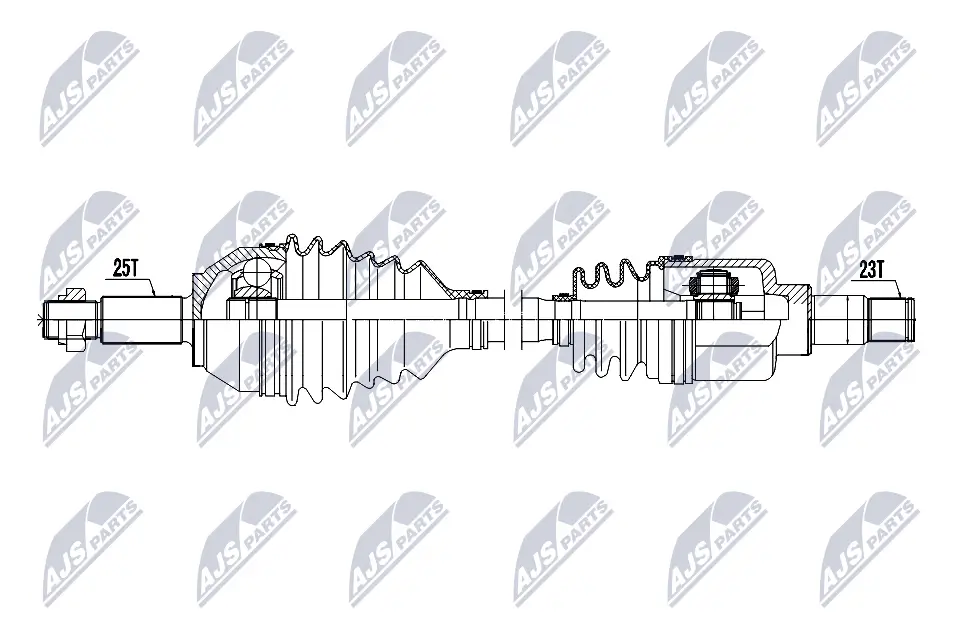 Antriebswelle Vorderachse links NTY NPW-FR-238