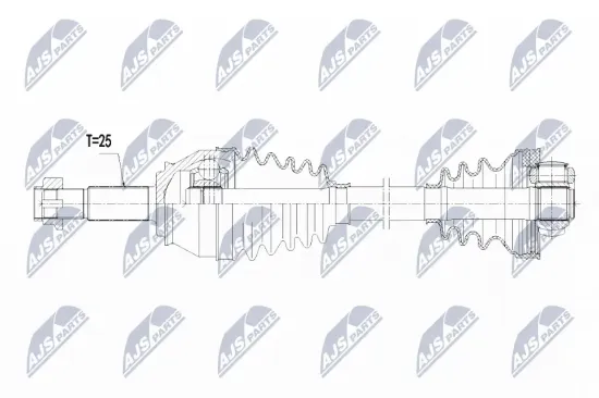 Antriebswelle Vorderachse links NTY NPW-FT-025 Bild Antriebswelle Vorderachse links NTY NPW-FT-025