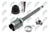 Gelenksatz, Antriebswelle Vorderachse rechts NTY NPW-FT-070 Bild Gelenksatz, Antriebswelle Vorderachse rechts NTY NPW-FT-070