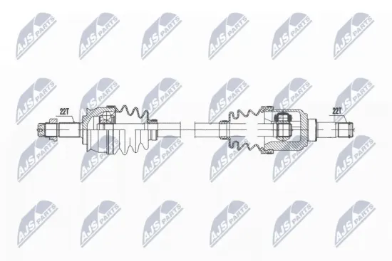 Antriebswelle Vorderachse links NTY NPW-FT-073 Bild Antriebswelle Vorderachse links NTY NPW-FT-073