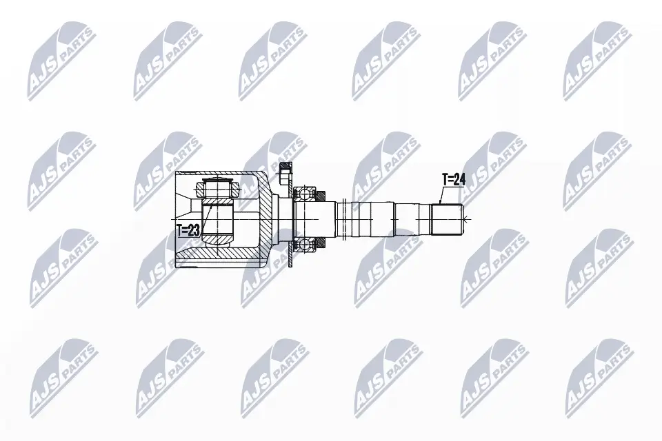 Gelenksatz, Antriebswelle rechts NTY NPW-FT-074