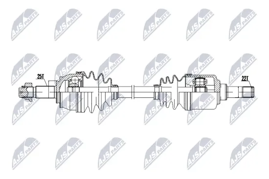 Antriebswelle Vorderachse links NTY NPW-FT-083 Bild Antriebswelle Vorderachse links NTY NPW-FT-083