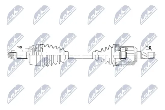 Antriebswelle Vorderachse links NTY NPW-FT-085 Bild Antriebswelle Vorderachse links NTY NPW-FT-085