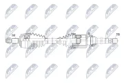 Gelenksatz, Antriebswelle Vorderachse rechts getriebeseitig getriebeseitig NTY NPW-KA-337
