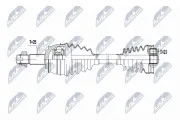 Antriebswelle Vorderachse links NTY NPW-FT-091