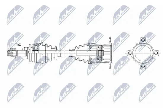 Antriebswelle Hinterachse links NTY NPW-FT-092 Bild Antriebswelle Hinterachse links NTY NPW-FT-092