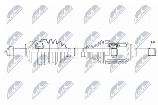 Antriebswelle Vorderachse links NTY NPW-FT-096 Bild Antriebswelle Vorderachse links NTY NPW-FT-096