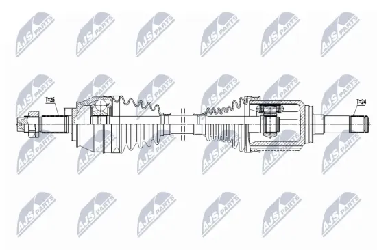 Antriebswelle Vorderachse links NTY NPW-FT-097 Bild Antriebswelle Vorderachse links NTY NPW-FT-097