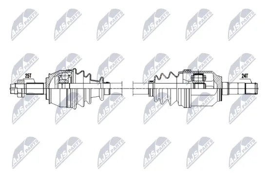 Antriebswelle Vorderachse links NTY NPW-FT-102 Bild Antriebswelle Vorderachse links NTY NPW-FT-102