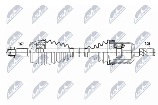 Antriebswelle Vorderachse links NTY NPW-FT-106 Bild Antriebswelle Vorderachse links NTY NPW-FT-106