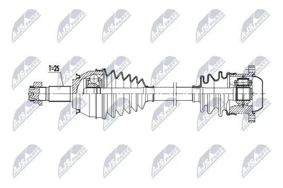 Antriebswelle Vorderachse links NTY NPW-FT-109 Bild Antriebswelle Vorderachse links NTY NPW-FT-109