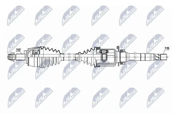 Antriebswelle Vorderachse rechts NTY NPW-FT-110 Bild Antriebswelle Vorderachse rechts NTY NPW-FT-110