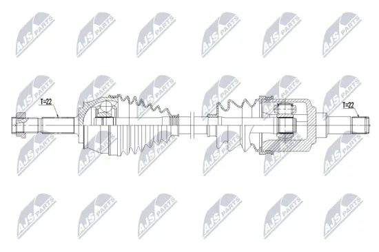 Antriebswelle Vorderachse links NTY NPW-FT-117 Bild Antriebswelle Vorderachse links NTY NPW-FT-117