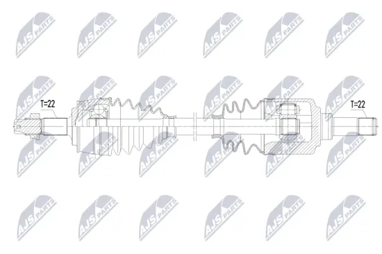 Antriebswelle Vorderachse links NTY NPW-FT-120 Bild Antriebswelle Vorderachse links NTY NPW-FT-120