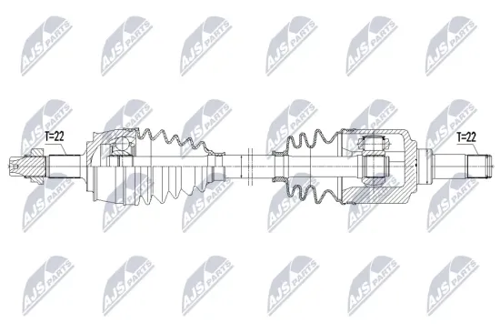 Antriebswelle Vorderachse rechts NTY NPW-FT-121 Bild Antriebswelle Vorderachse rechts NTY NPW-FT-121