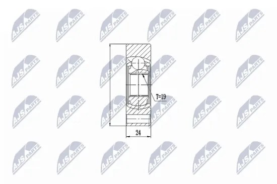 Gelenksatz, Antriebswelle innen NTY NPW-HD-013 Bild Gelenksatz, Antriebswelle innen NTY NPW-HD-013