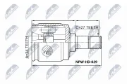 Gelenksatz, Antriebswelle getriebeseitig Vorderachse links NTY NPW-HD-029
