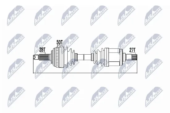 Antriebswelle Vorderachse rechts NTY NPW-HD-037 Bild Antriebswelle Vorderachse rechts NTY NPW-HD-037