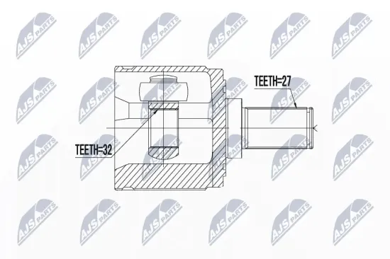 Gelenksatz, Antriebswelle Vorderachse links getriebeseitig NTY NPW-HD-046 Bild Gelenksatz, Antriebswelle Vorderachse links getriebeseitig NTY NPW-HD-046