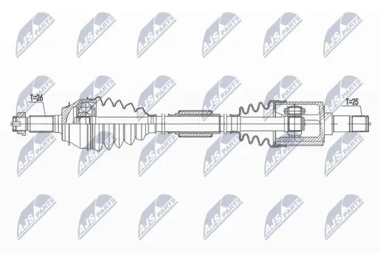 Antriebswelle Vorderachse links NTY NPW-HD-054 Bild Antriebswelle Vorderachse links NTY NPW-HD-054