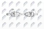Antriebswelle Hinterachse rechts NTY NPW-LR-023