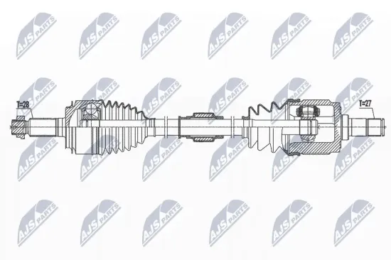 Antriebswelle Vorderachse rechts NTY NPW-HD-073 Bild Antriebswelle Vorderachse rechts NTY NPW-HD-073