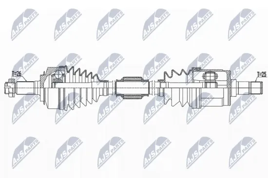 Antriebswelle Vorderachse rechts NTY NPW-HD-090 Bild Antriebswelle Vorderachse rechts NTY NPW-HD-090
