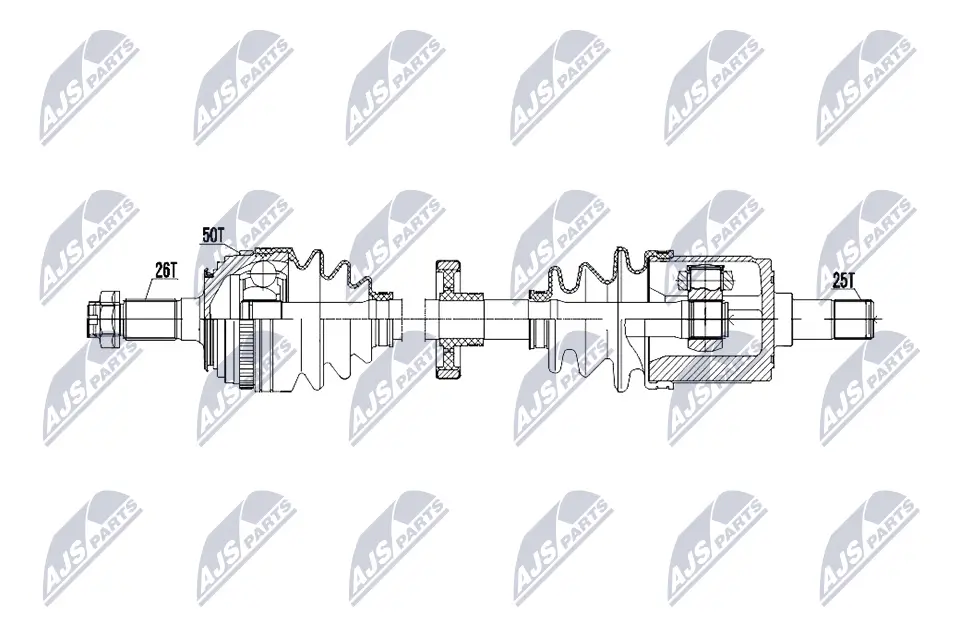 Antriebswelle Vorderachse rechts NTY NPW-HD-120
