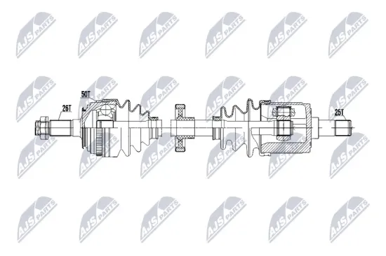 Antriebswelle Vorderachse rechts NTY NPW-HD-120 Bild Antriebswelle Vorderachse rechts NTY NPW-HD-120