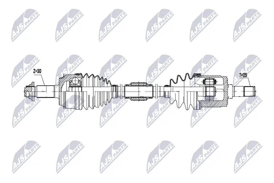 Antriebswelle Vorderachse links NTY NPW-HD-131