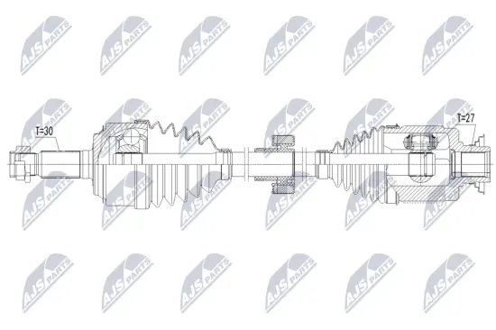 Antriebswelle Vorderachse rechts NTY NPW-HD-145 Bild Antriebswelle Vorderachse rechts NTY NPW-HD-145