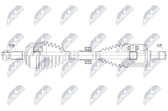 Antriebswelle Vorderachse links NTY NPW-HD-148 Bild Antriebswelle Vorderachse links NTY NPW-HD-148