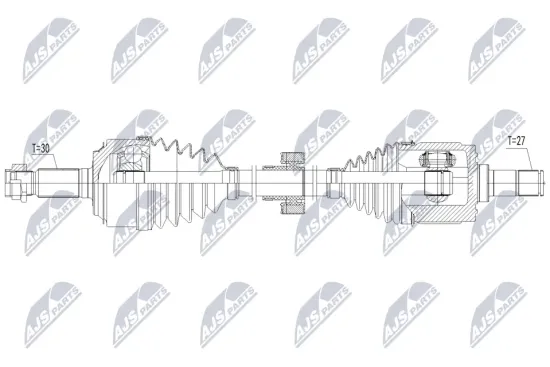 Antriebswelle Vorderachse links NTY NPW-HD-150 Bild Antriebswelle Vorderachse links NTY NPW-HD-150