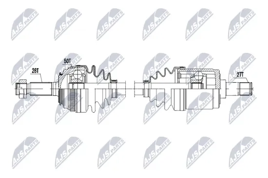 Antriebswelle Vorderachse rechts NTY NPW-HD-153 Bild Antriebswelle Vorderachse rechts NTY NPW-HD-153
