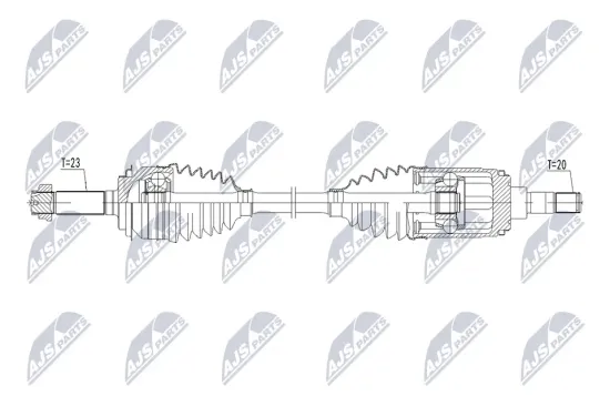 Antriebswelle Hinterachse NTY NPW-HD-158 Bild Antriebswelle Hinterachse NTY NPW-HD-158