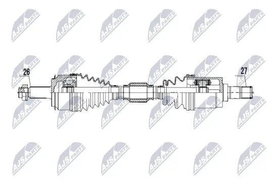 Antriebswelle Vorderachse links NTY NPW-HD-161 Bild Antriebswelle Vorderachse links NTY NPW-HD-161