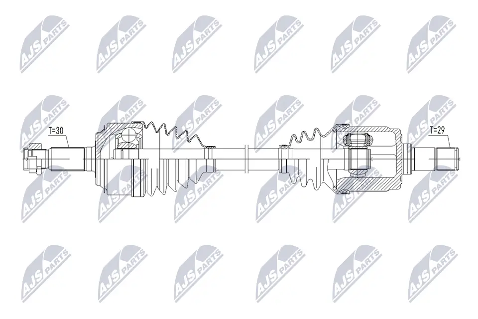 Antriebswelle Vorderachse links NTY NPW-HD-174