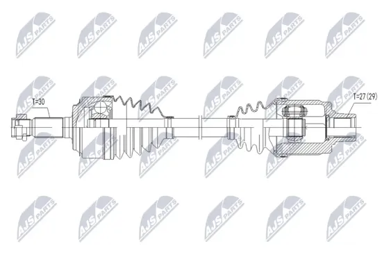 Antriebswelle Vorderachse rechts NTY NPW-HD-175 Bild Antriebswelle Vorderachse rechts NTY NPW-HD-175