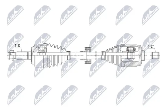 Antriebswelle Vorderachse links NTY NPW-HD-179 Bild Antriebswelle Vorderachse links NTY NPW-HD-179